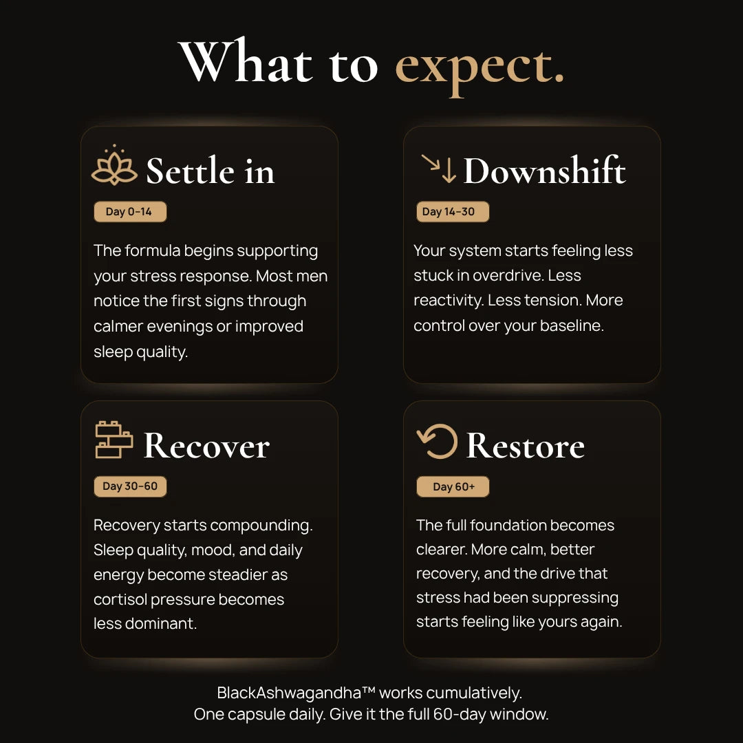 BlackAshwagandha what-to-expect Stress Recovery Timeline