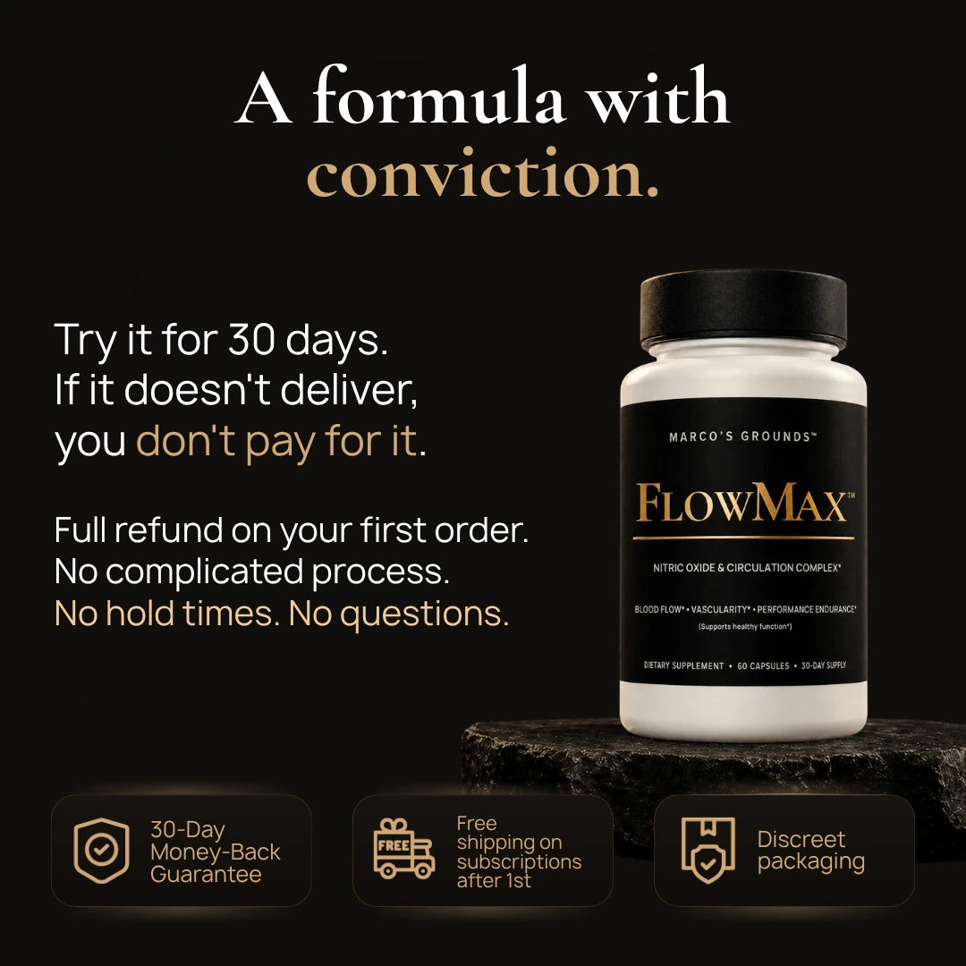 FlowMax 30-day Money Back Guarantee