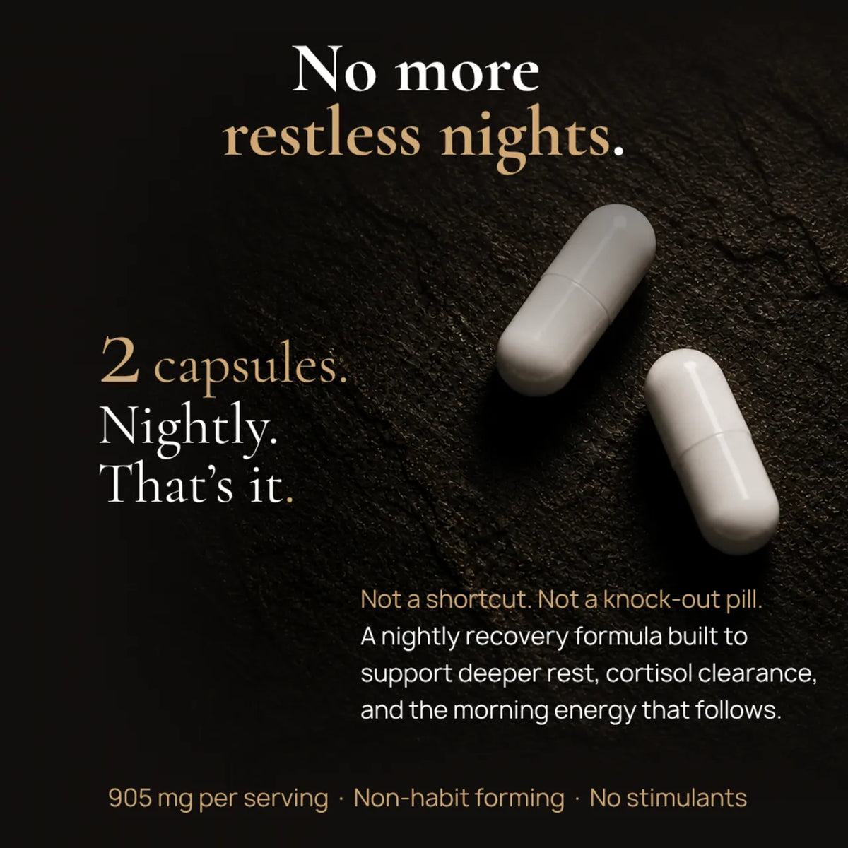 NightEdge No More Restless Nights 2 Capsules Nightly