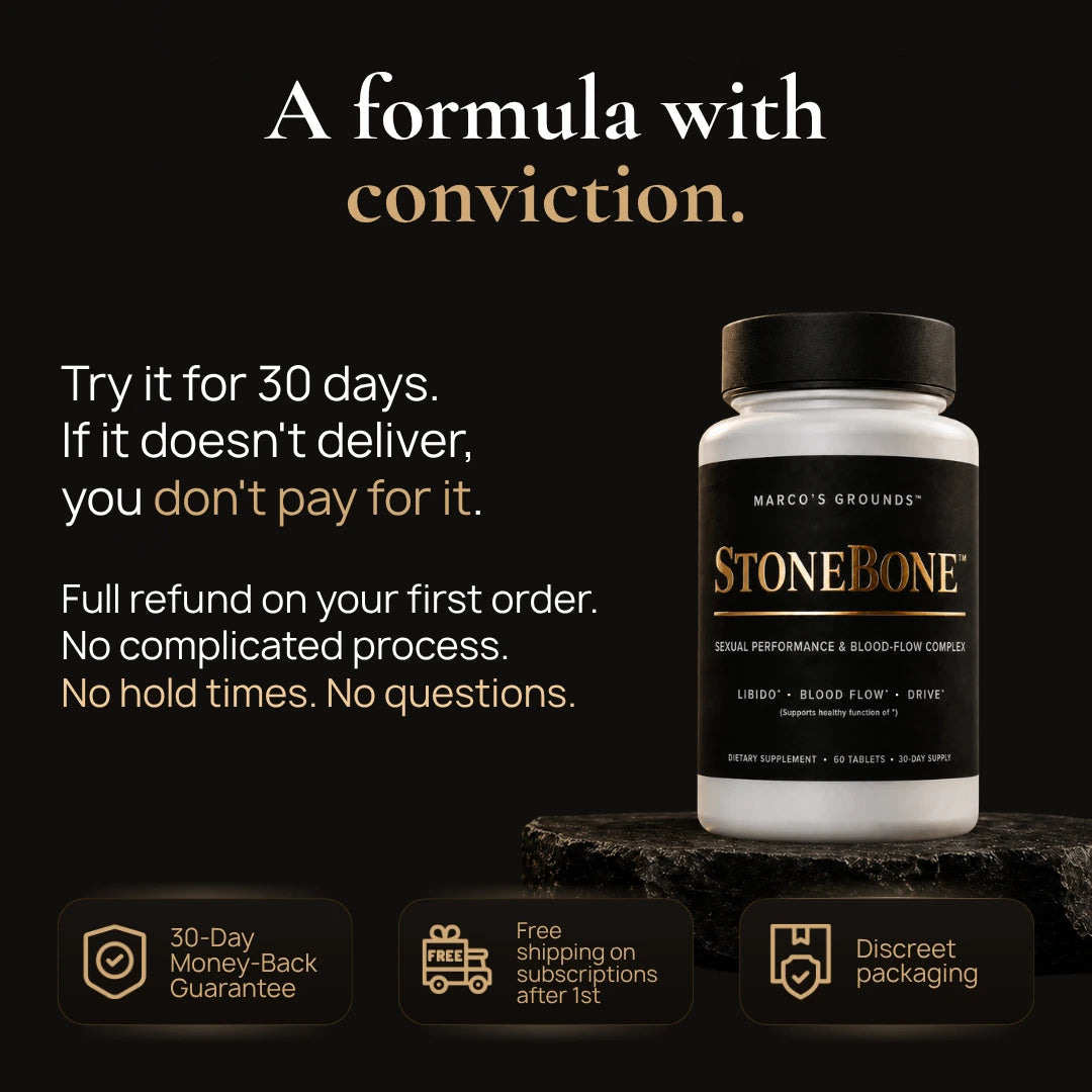 StoneBone 30-day money-back guarantee