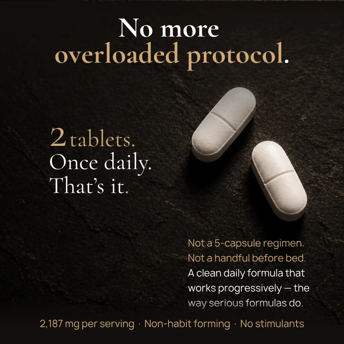 StoneBone dosage: two tablets once daily